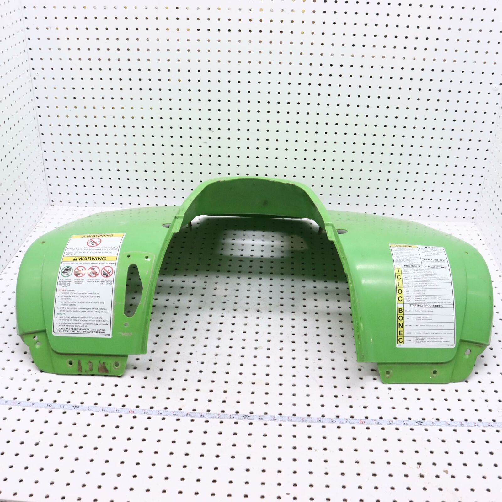 2004 ARCTIC CAT 650 FRONT FENDER PANEL FENDER FR LIME GREEN 0506-721