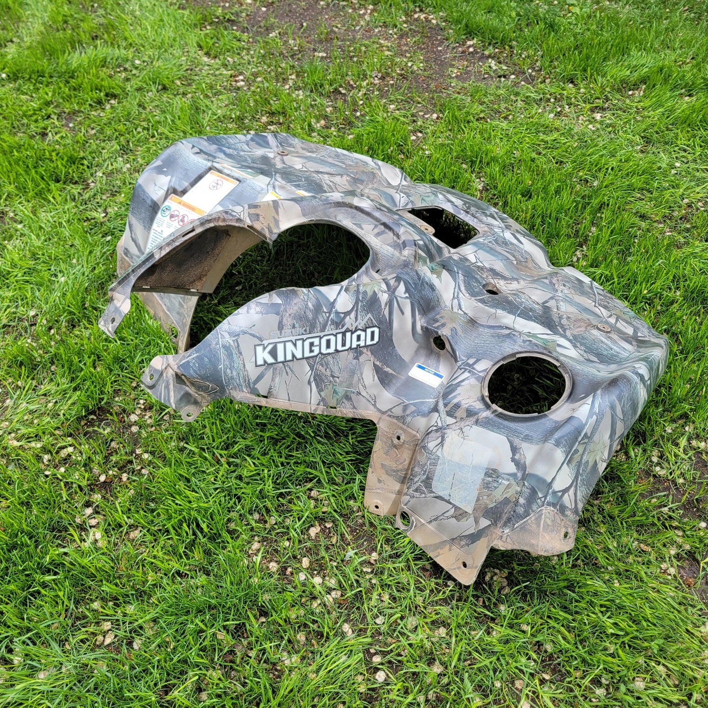 2016 SUZUKI KING QUAD 500 FRONT FENDER CAMO 53111-31GC3-PHW 53111-31G41-PHW