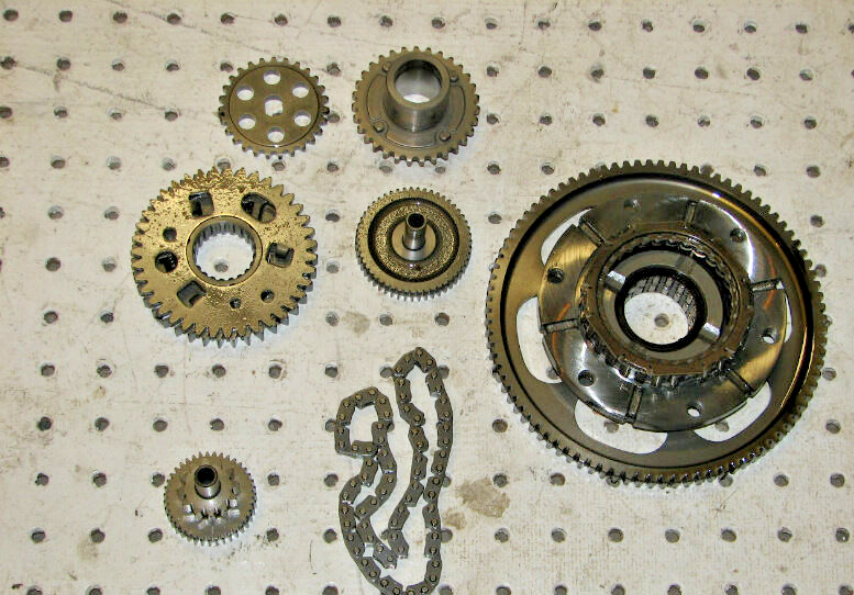 2003 HONDA SHADOW 750 VT750DCB STARTER CLUTCH & GEARS 28125-MBA-003