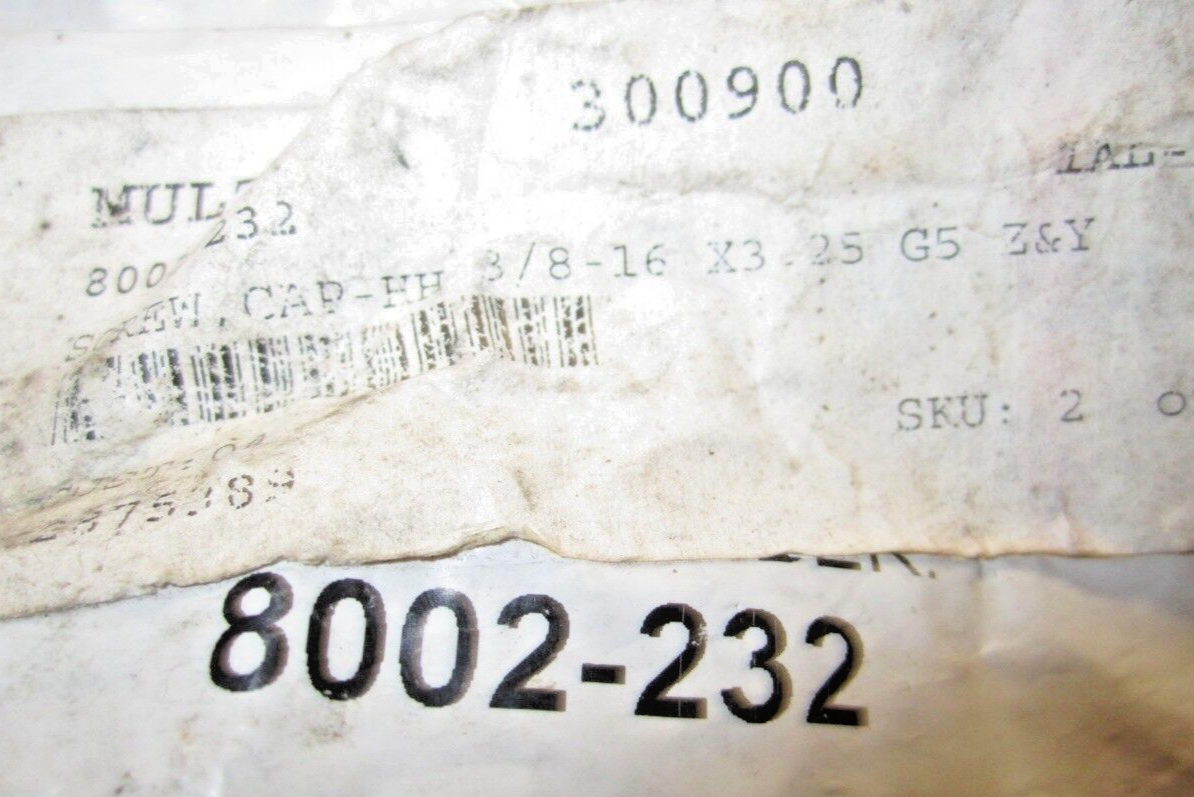 ARCTIC CAT CAP SCREW 8002-232 QTY OF 1 SCREW PER SALE