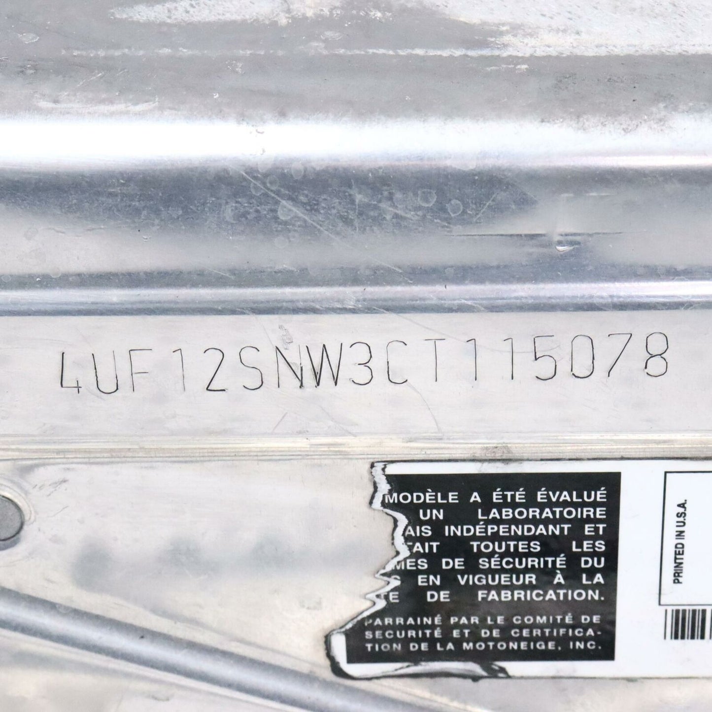 2012 ARCTIC CAT PROCLIMB M800 153 Tunnel, Front - Assembly 1707-519