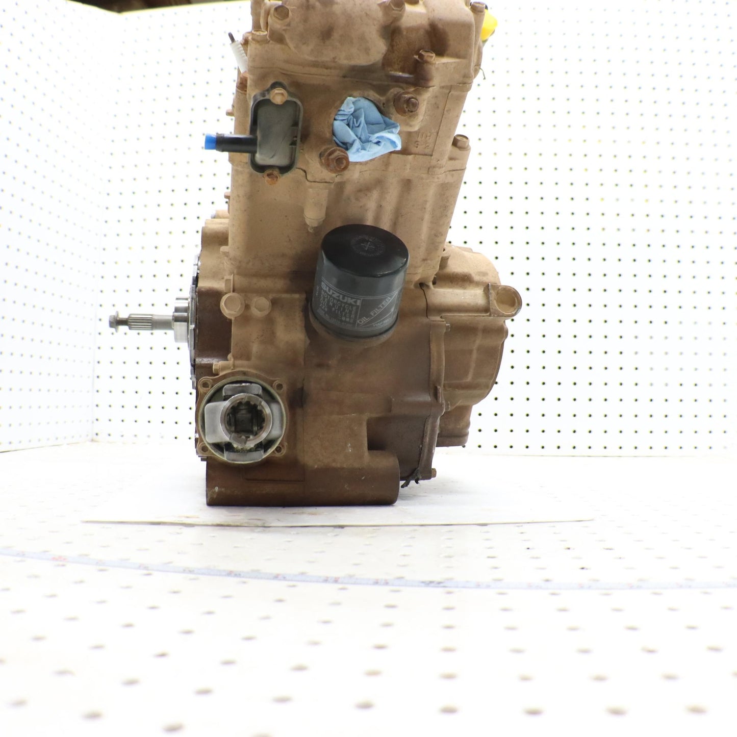 2016 SUZUKI KING QUAD 500 ENGINE MOTOR LONG BLOCK , RAN WHEN REMOVED!!