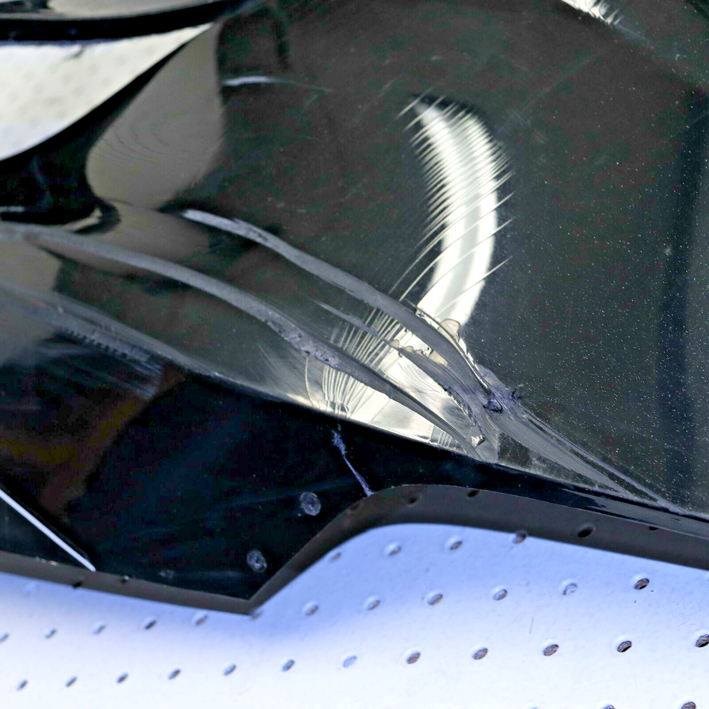 2007 POLARIS RMK 600 HOOD SHROUD 2633450-177 CRACKED SCRATCHED NO SHIPPING!