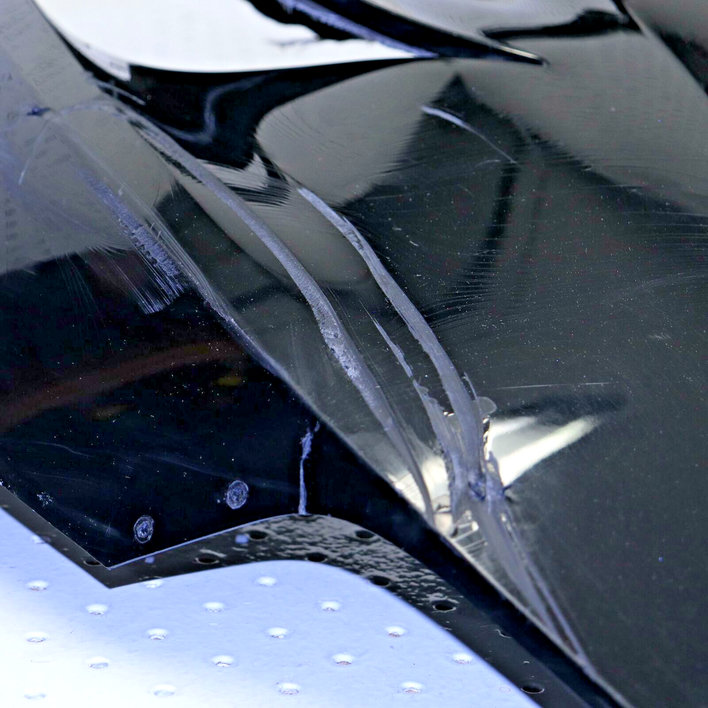 2007 POLARIS RMK 600 HOOD SHROUD 2633450-177 CRACKED SCRATCHED NO SHIPPING!