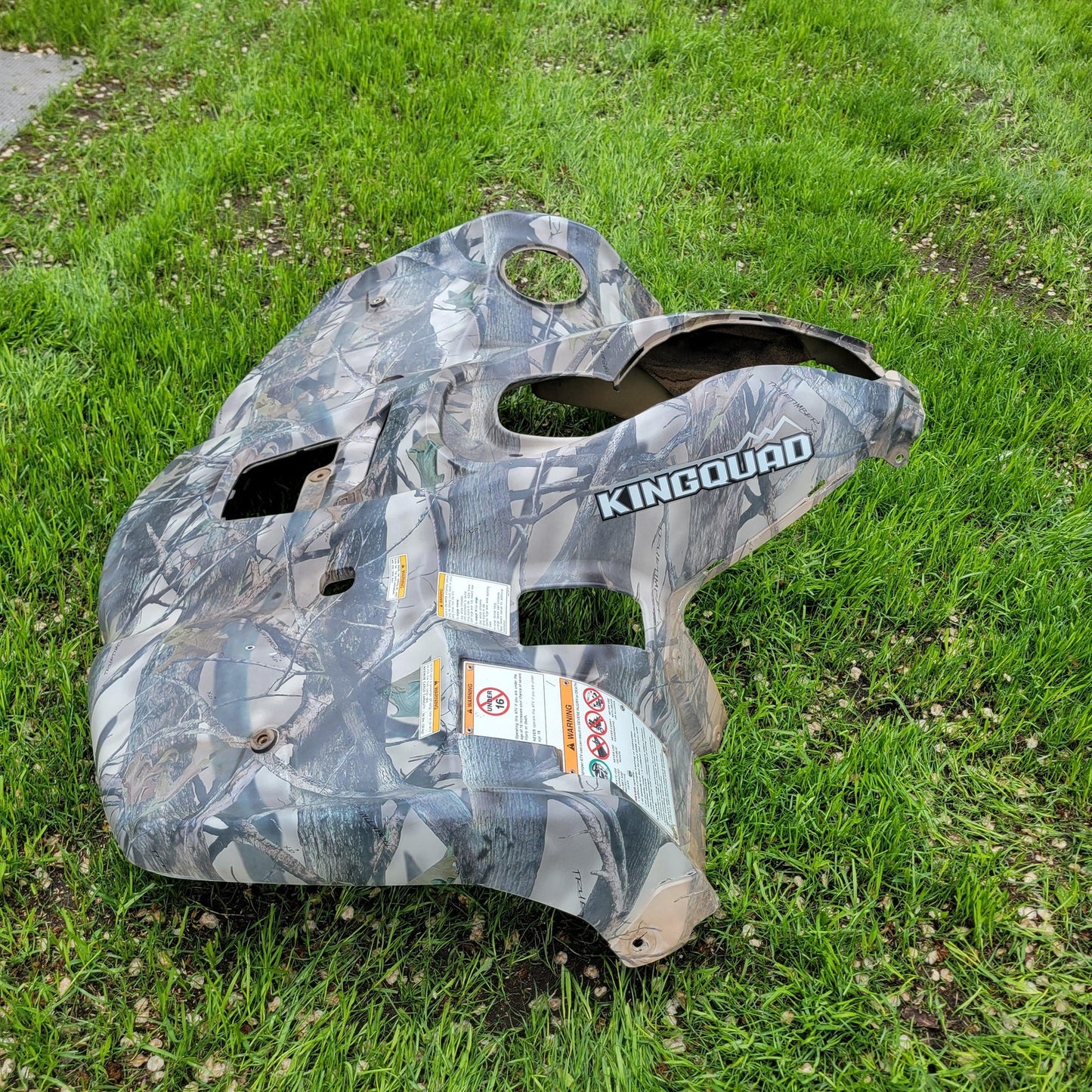 2016 SUZUKI KING QUAD 500 FRONT FENDER CAMO 53111-31GC3-PHW 53111-31G41-PHW