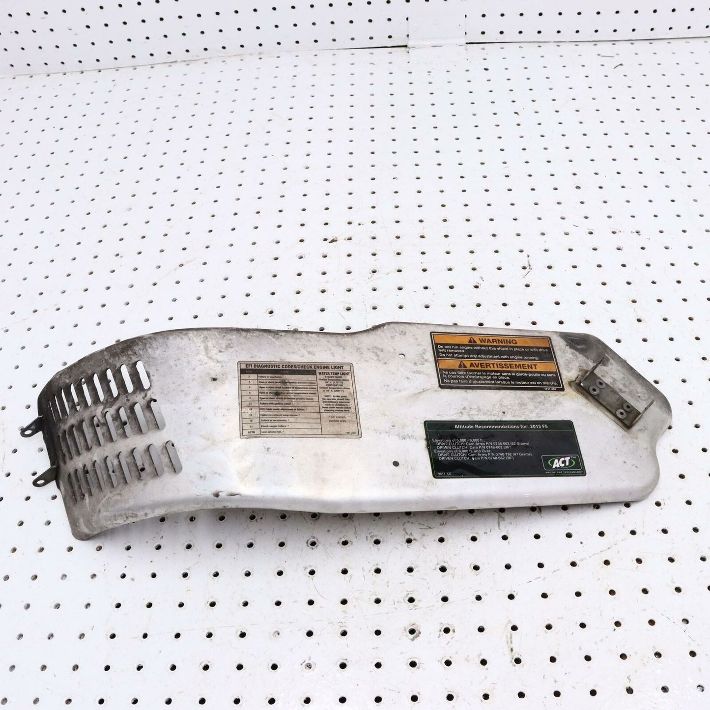 2013 ARCTIC CAT F5 DRIVE BELT CLUTCH COVER GUARD 1707-153