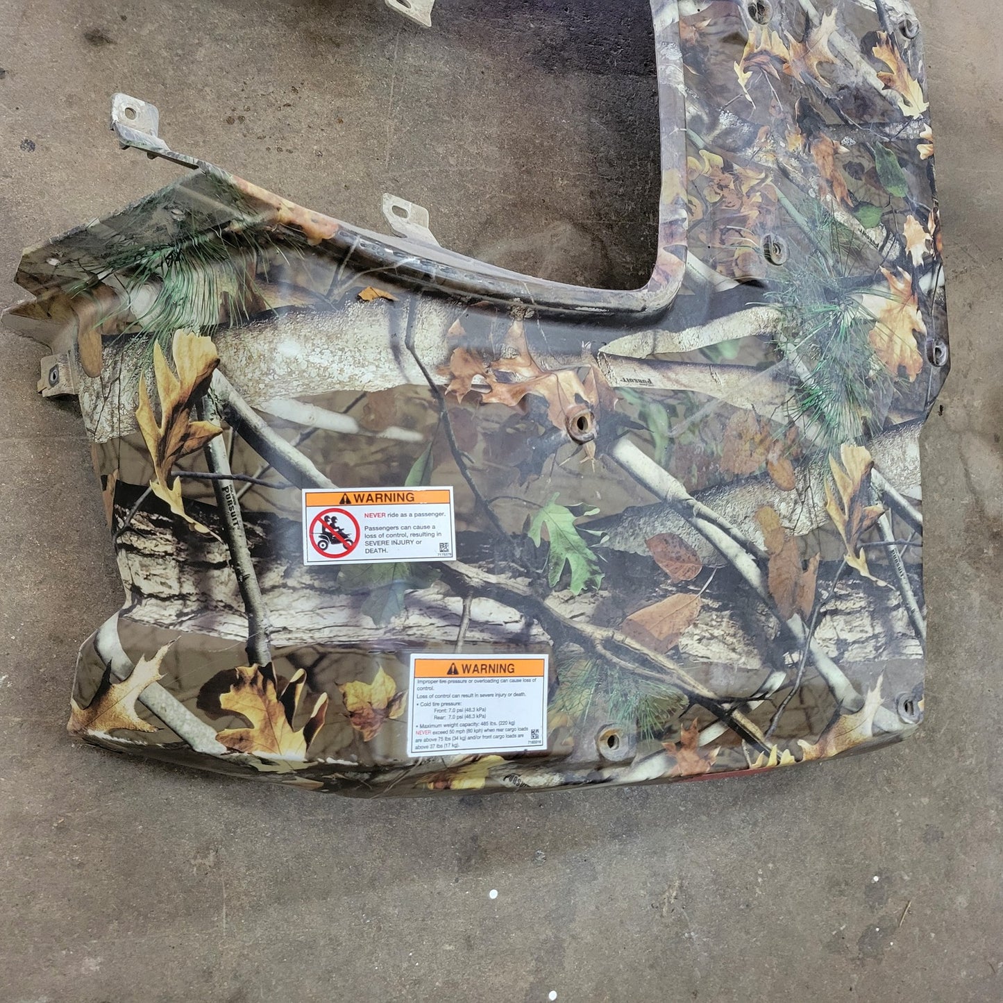 2016 Polaris Sportsman 570 Rear Fender PURSUIT CAMO 2635227-587