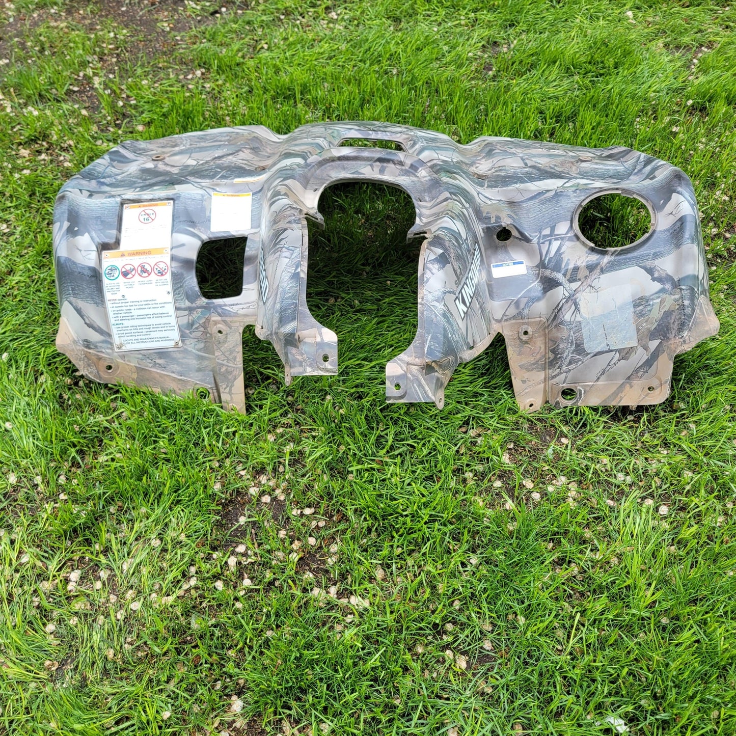 2016 SUZUKI KING QUAD 500 FRONT FENDER CAMO 53111-31GC3-PHW 53111-31G41-PHW
