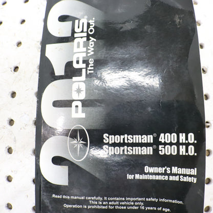 2012 Polaris Sportsman 500 Owners Manual 9923420