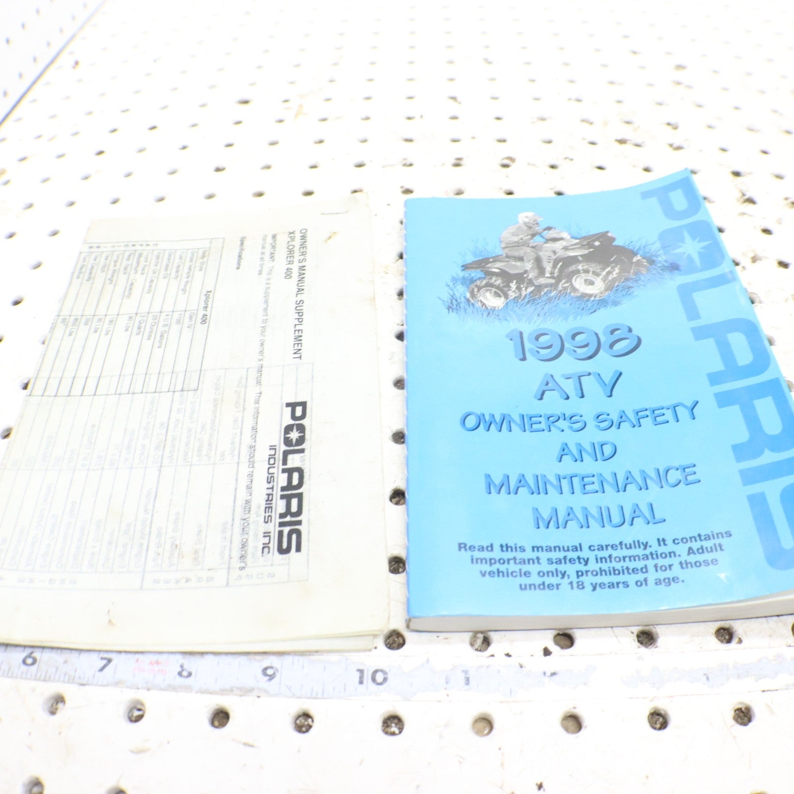 1998 Polaris Xplorer 400l Owners Manual 9914659 