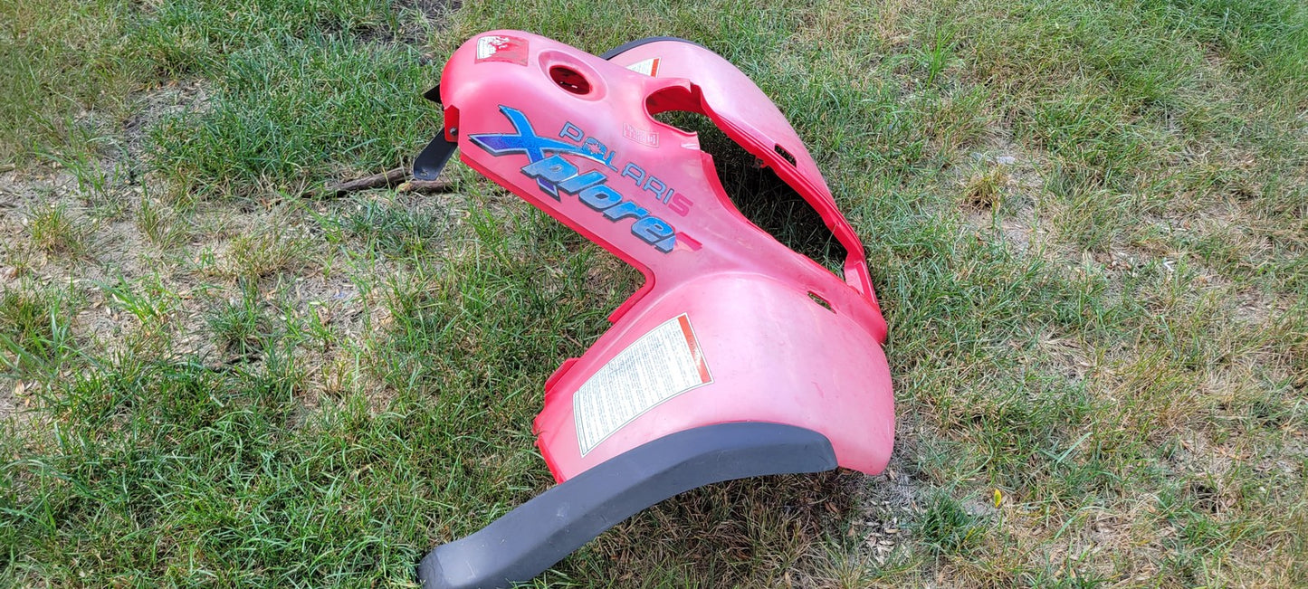 1995 Polaris Xplorer 400 Front Fender 2631739-136 2632303-136 RED