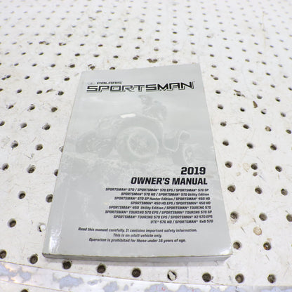 2019 Polaris Sportsman 570 Owners Manual 9929536