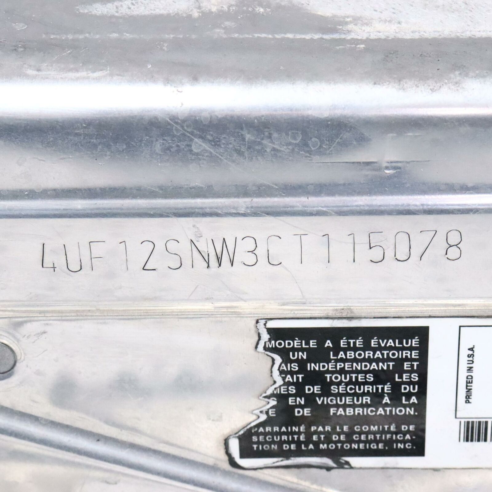 2012 ARCTIC CAT PROCLIMB M800 153 Tunnel, Front - Assembly 1707-519