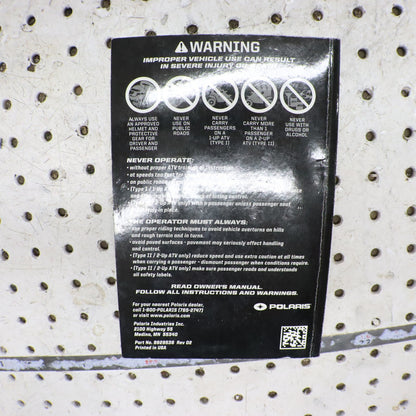 2019 Polaris Sportsman 570 Owners Manual 9929536