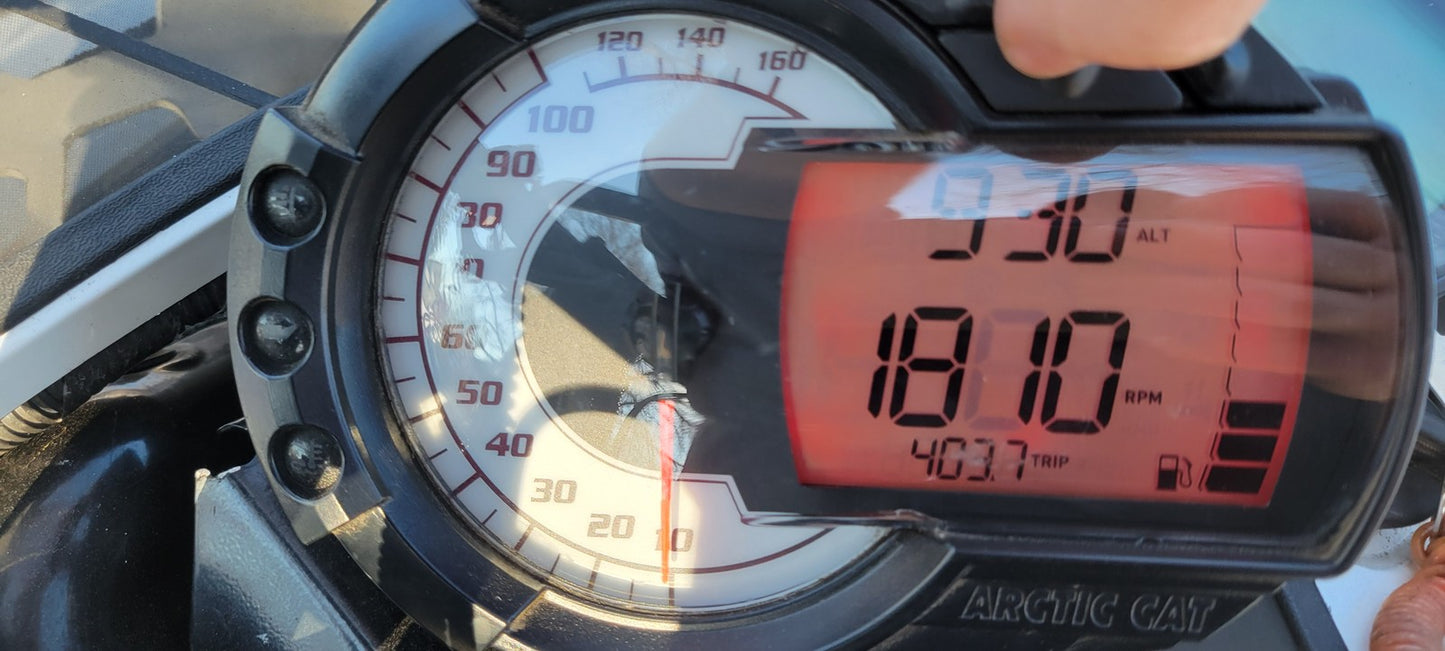 2012 Arctic Cat Proclimb M800 Gauge Speedometer 0620-366 2345.4 MI 141.4 HRS
