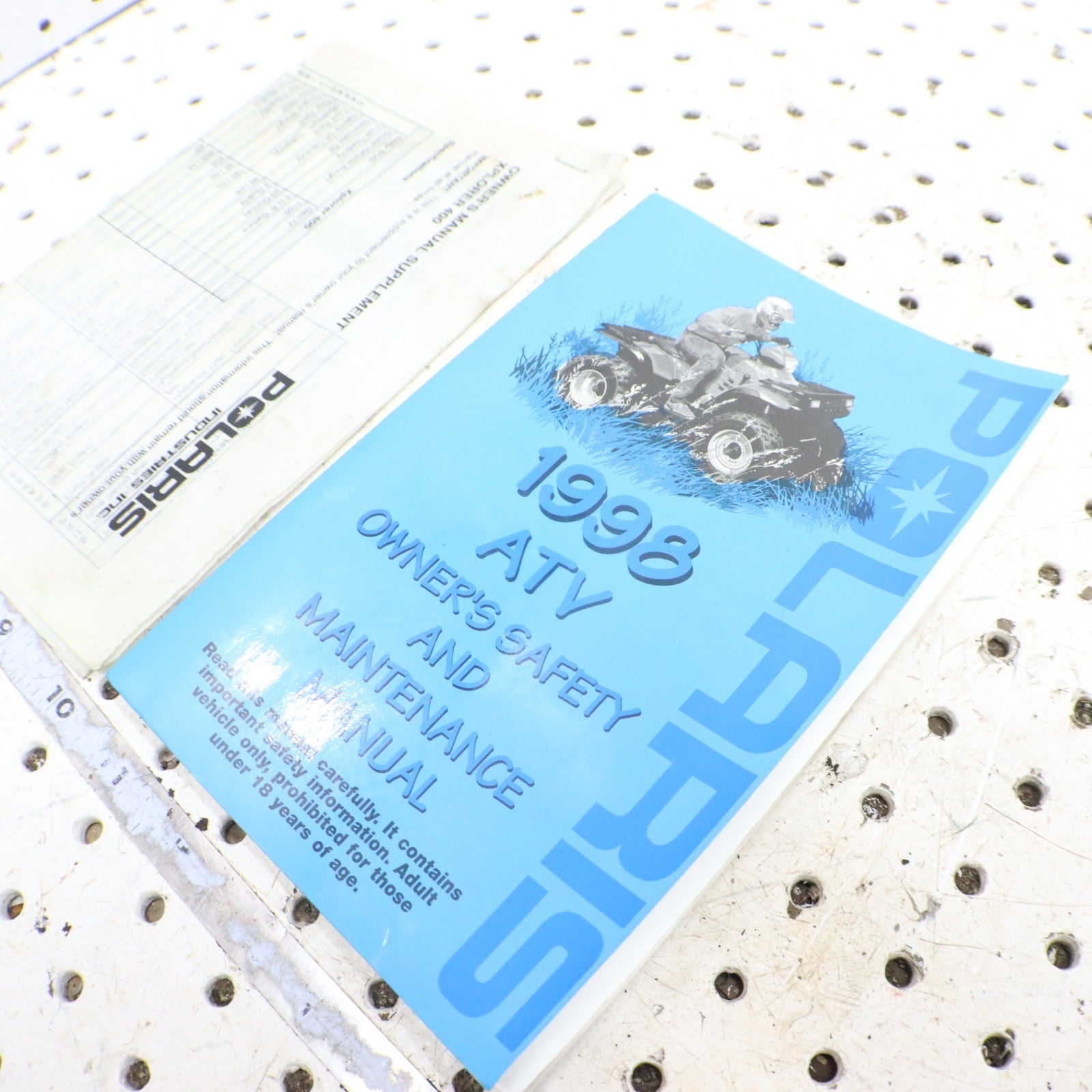 1998 Polaris Xplorer 400l Owners Manual 9914659 