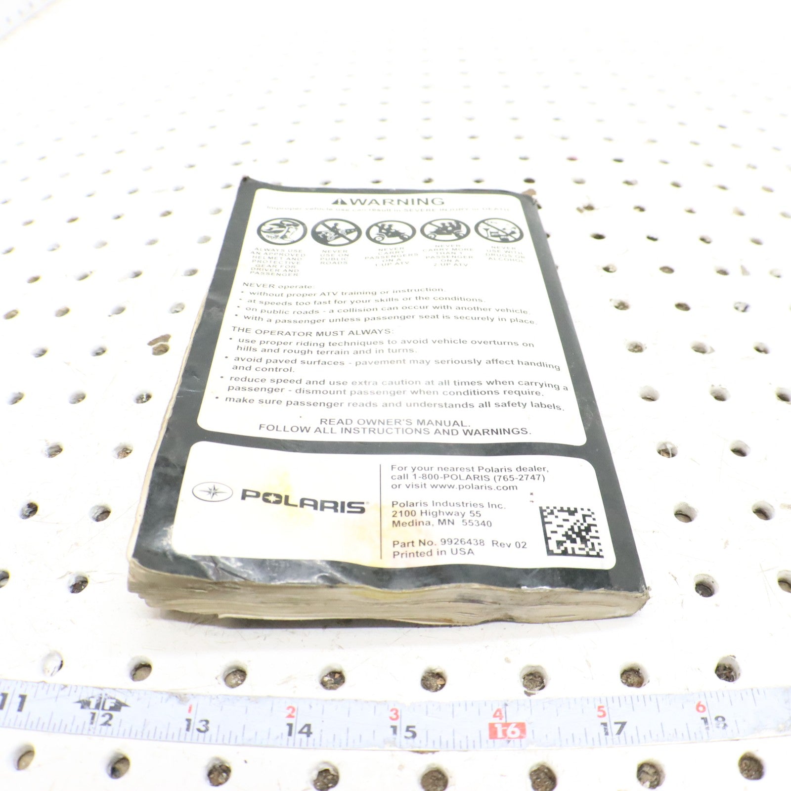 2016 Polaris Sportsman 570 Owners Manual 9926438