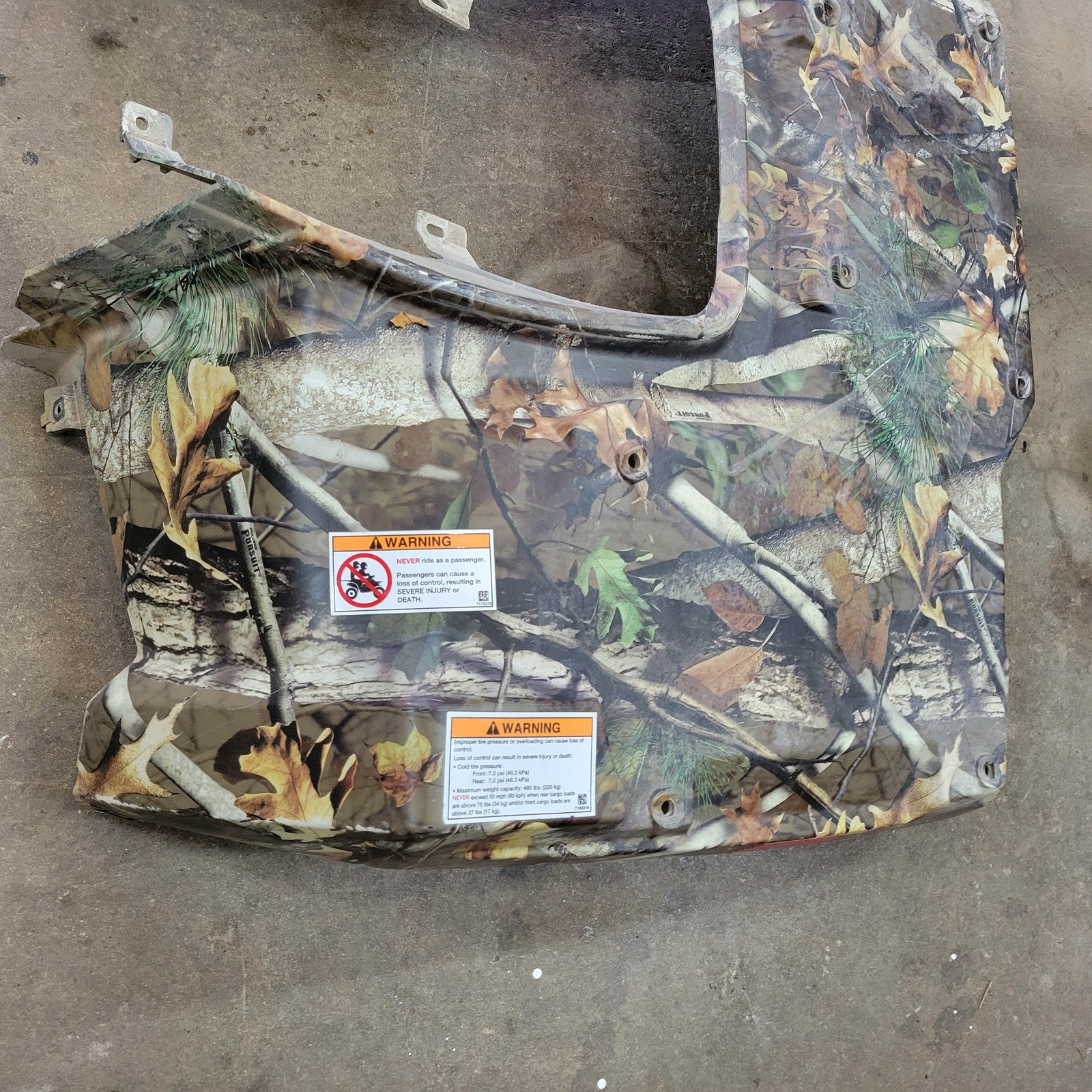 2016 Polaris Sportsman 570 Rear Fender PURSUIT CAMO 2635227-587