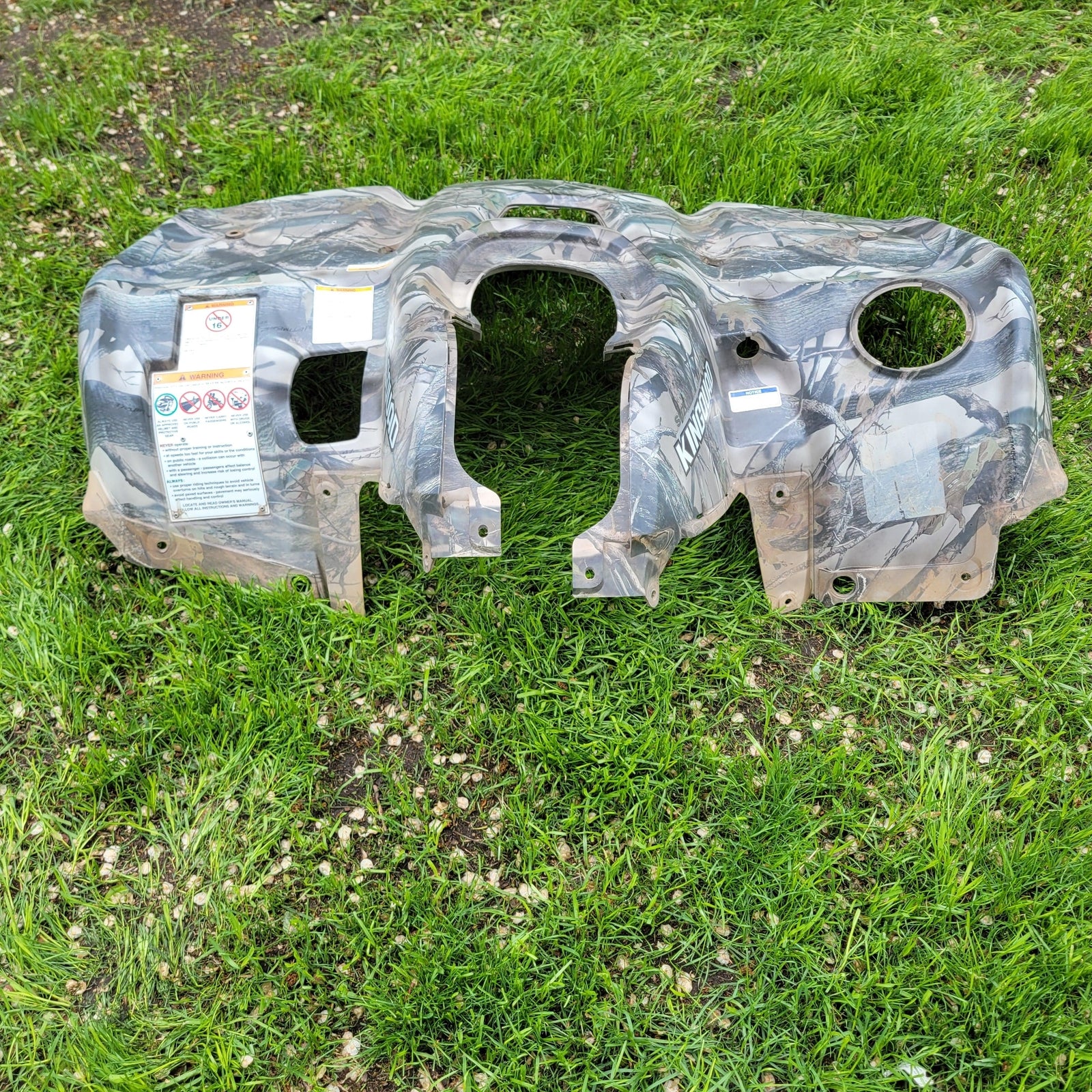 2016 SUZUKI KING QUAD 500 FRONT FENDER CAMO 53111-31GC3-PHW 53111-31G41-PHW