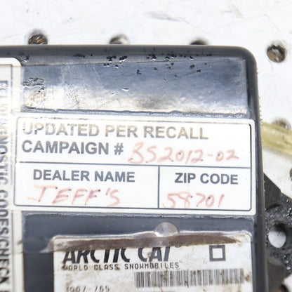 2011 ARCTIC CAT M8 CDI ECU ECM COMPUTER 0730-177;  3007-765 FROM RUNNING SLED
