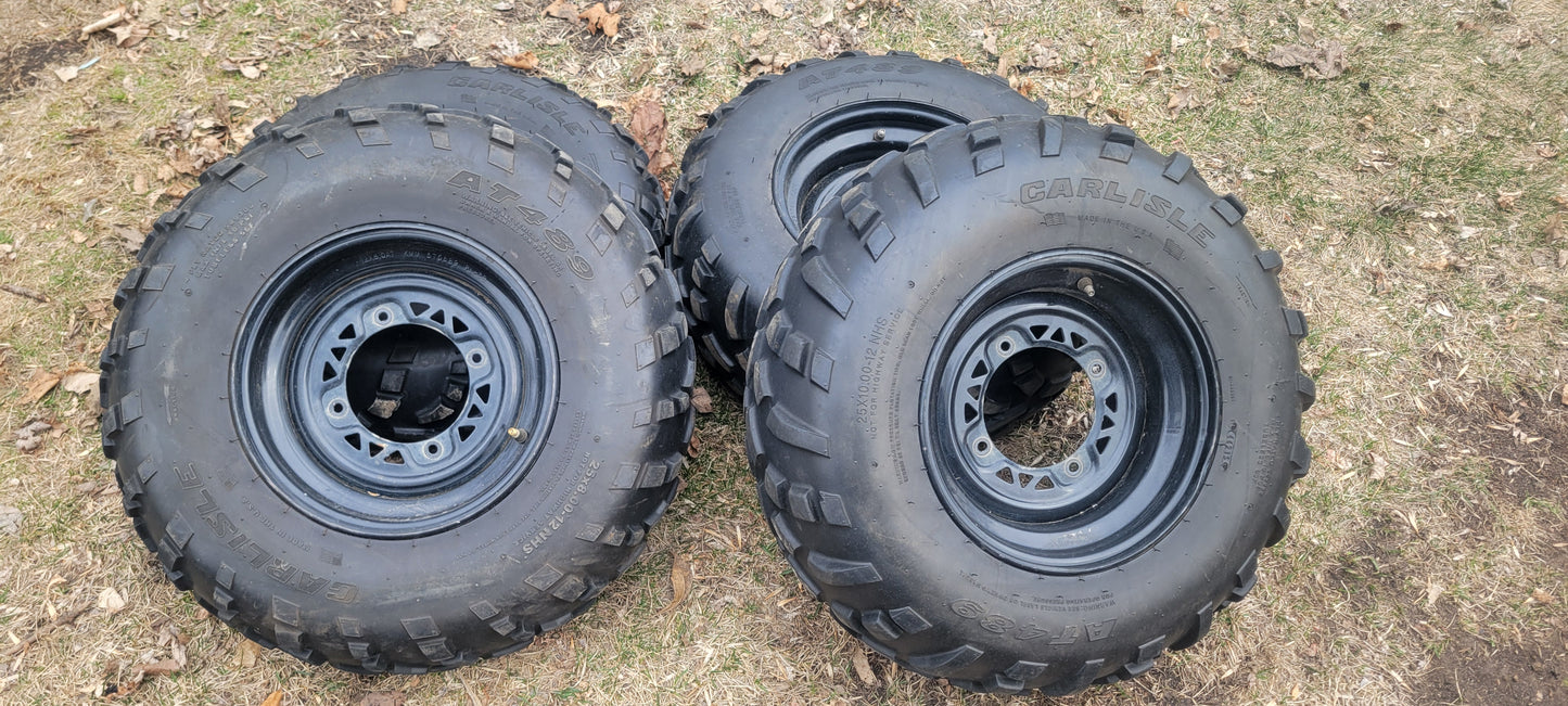 2016 polaris sportsman 570 atv tires and wheels, carlisle at489 25x8r12, 25x10r12, 25x8-12, 25x10-12