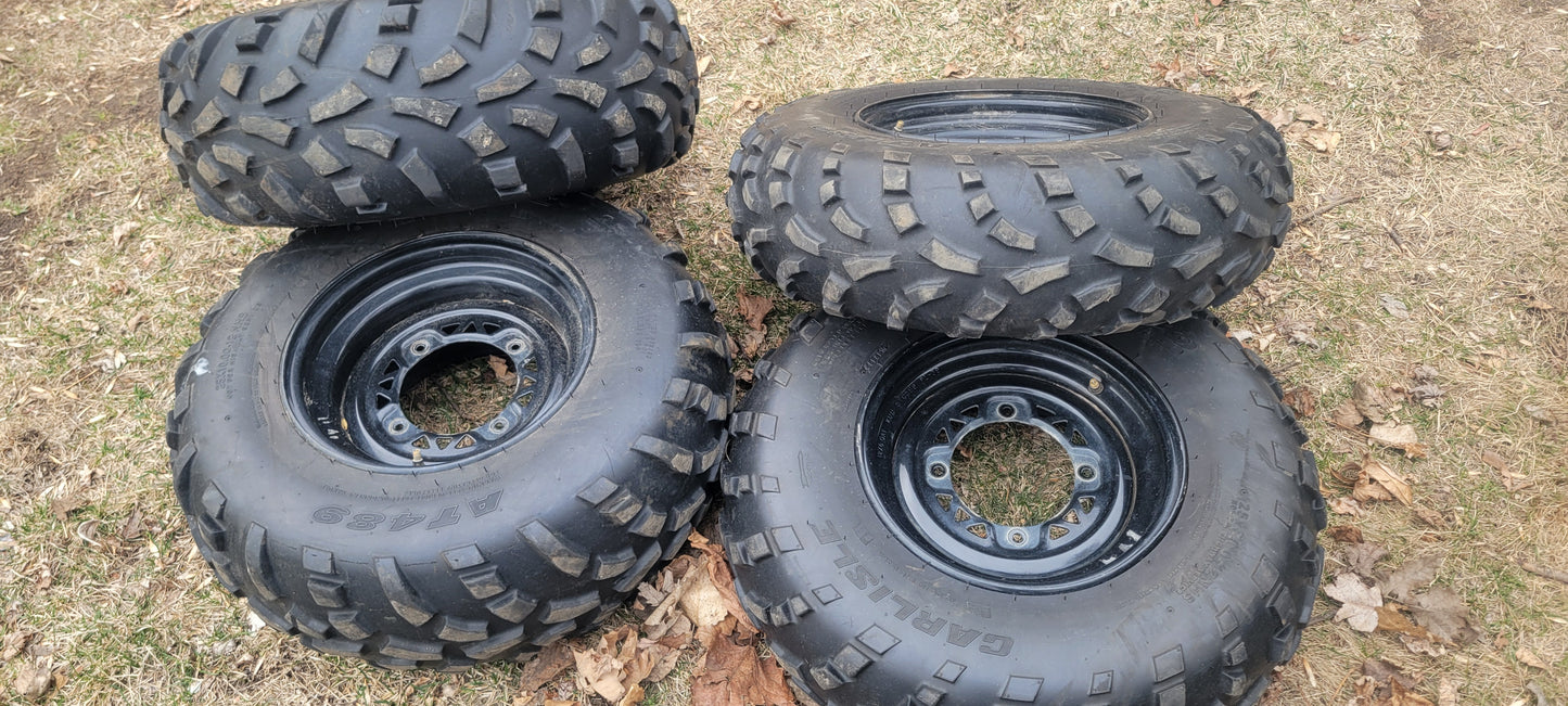 2016 polaris sportsman 570 atv tires and wheels, carlisle at489 25x8r12, 25x10r12, 25x8-12, 25x10-12